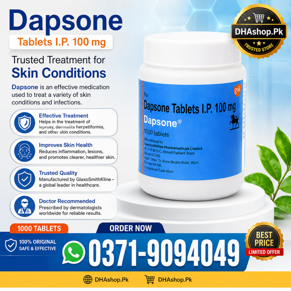 Dapsone 100mg Tablets Price, Dapsone 100mg Tablets Side Effects, Dapsone 100mg Tablets in Urdu, Dapsone 100mg Tablets How to Use, Dapsone 100mg Tablets Price in Multan, Dapsone 100mg Tablets in Lahore, Dapsone 100mg Tablets in Pakistan, Dapsone 100mg Tablets in Faisalabad, Dapsone 100mg Tablets Price in Rawalpindi, Dapsone 100mg Tablets , Dapsone 100mg Tablets in Sargodha,