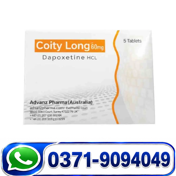 Coity Long Dapoxetine 60mg Tablets – Premature Ejaculation Treatment